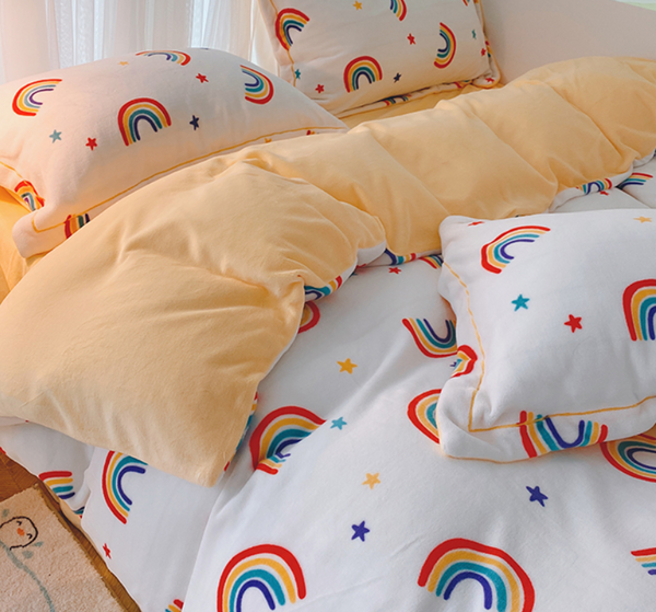 Cute Rainbow Bedding Set