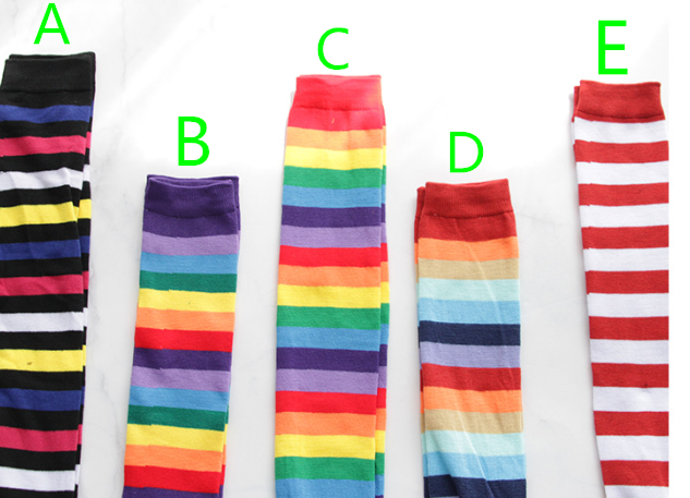 Colorful Stripe Socks – ivybycrafts