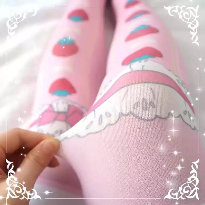 Decoration Strawberry KC ピンク ソックスおまけ付き Decoration Strawberry KC ピンク ソックスおまけ付き