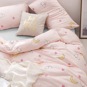 Bunny And Moon Bedding Set