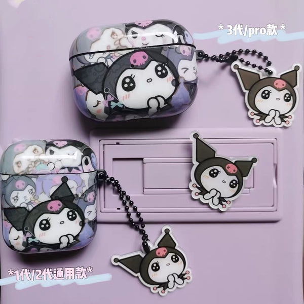 Cute Kuromi Airpods Protector Case For Iphone