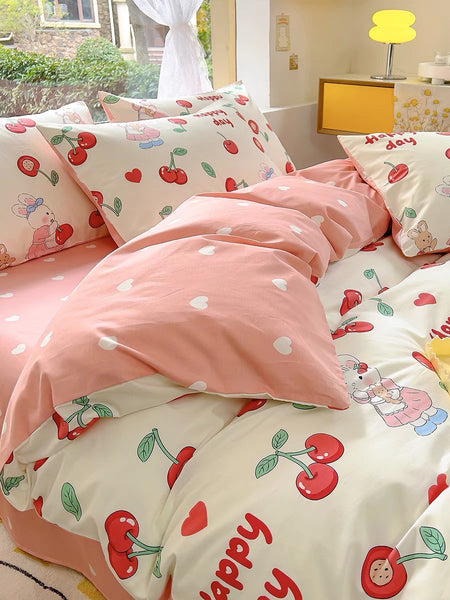 Cute Cherry Bedding Set