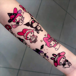 Cute Melody Tattoo Sticker Set