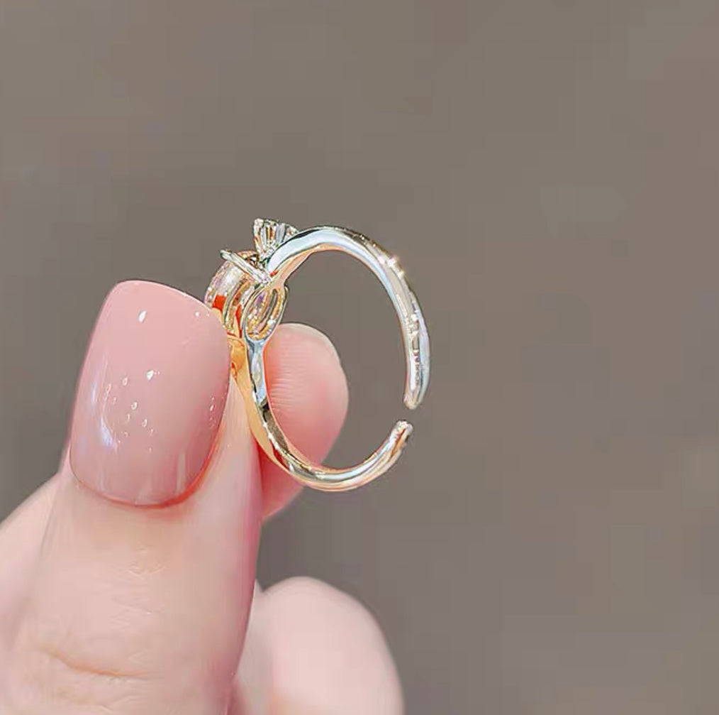 Single Stone Sterling Silver Ring|Eye Candy Ring| Inspiranza – Inspiranza  Designs