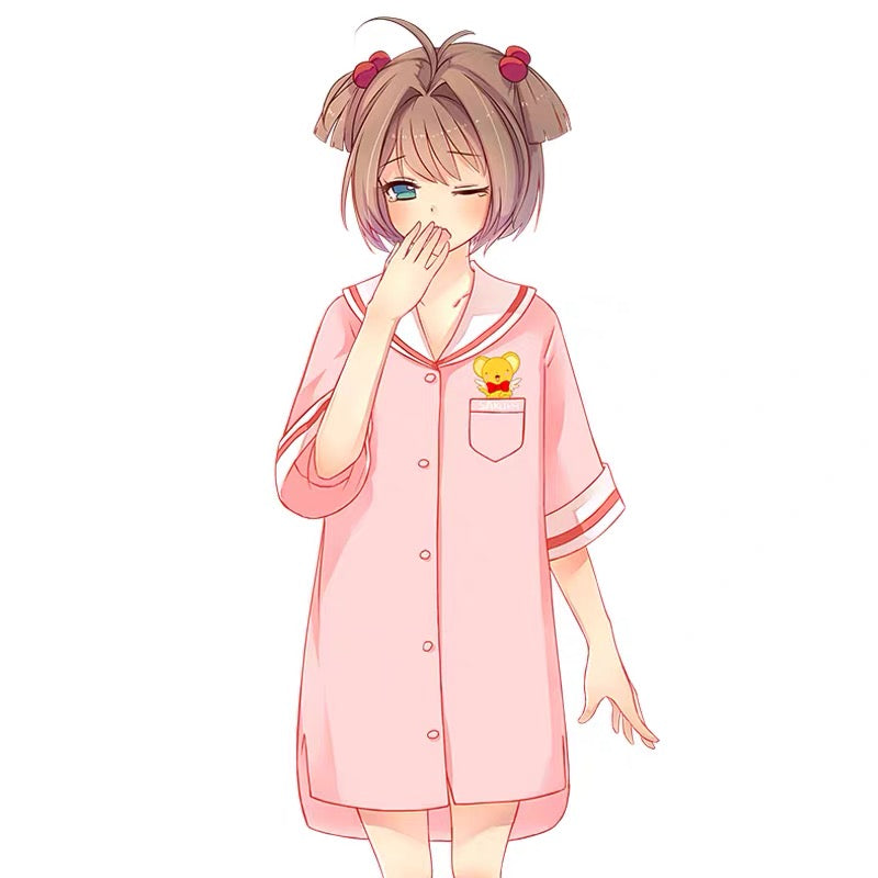 Cute anime girl discount pajamas