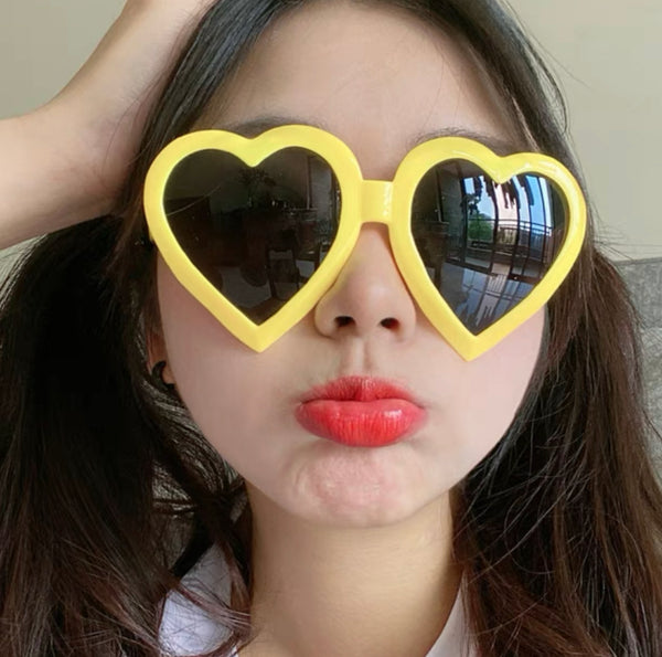 Pastel Love Heart Sunglasses