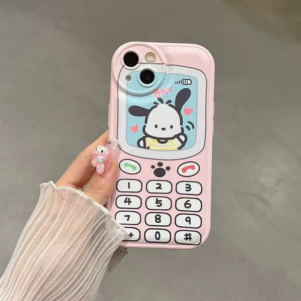 Pochacco Phone Case For Iphone7/7plus/8/8plus/X/XS/XR/XSmax/11/11pro/11proMAX/12/12pro/13/13pro/14/14pro/12promax/13promax/14promax