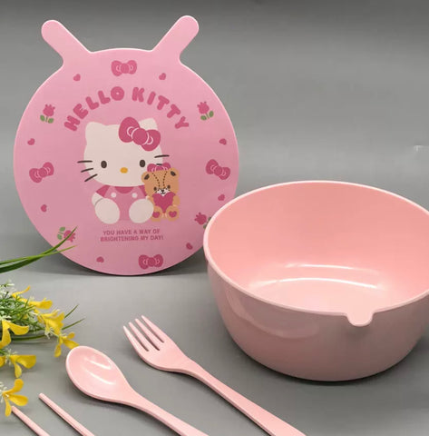 Cute Kitty Bowl Set