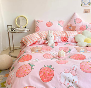 Strawberry Bear Bedding Set
