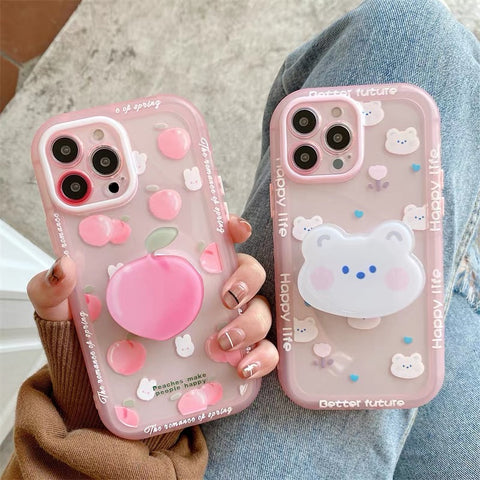 Peach Phone Case For IphoneX/XS/XR/XSmax/11/11pro/11proMax/12/12pro/13/12proMax/13pro