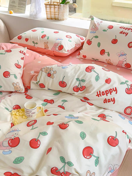 Cute Cherry Bedding Set