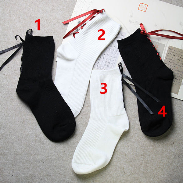 Silk Ribbon Socks