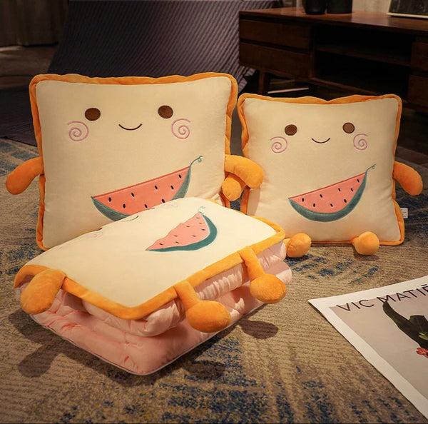 Cute Fruit Pillow & Blanket