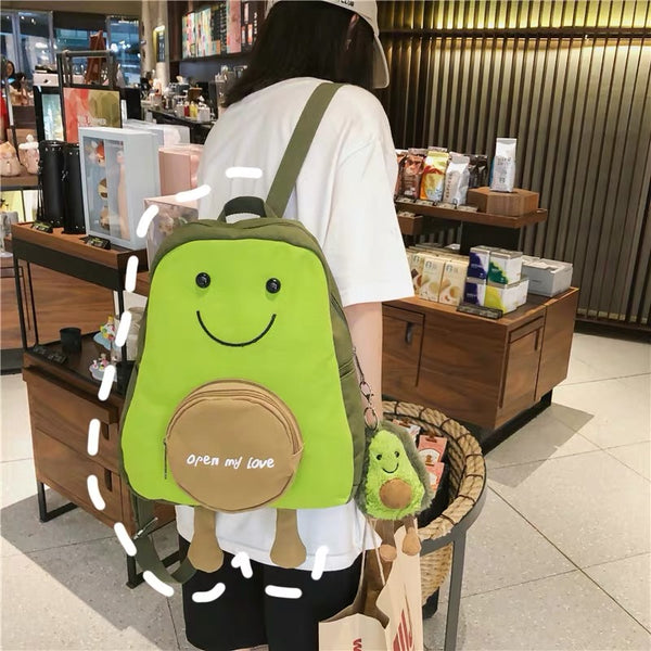Kawaii Avocado Backpack