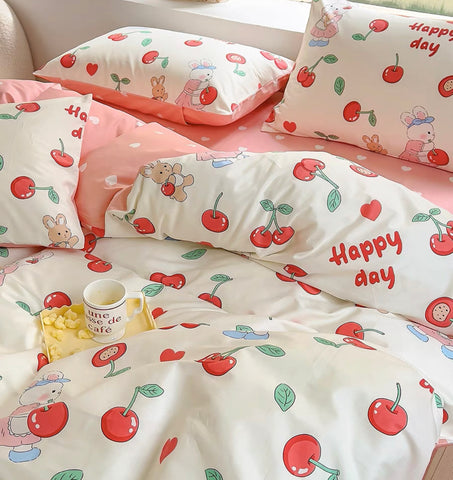 Cute Cherry Bedding Set