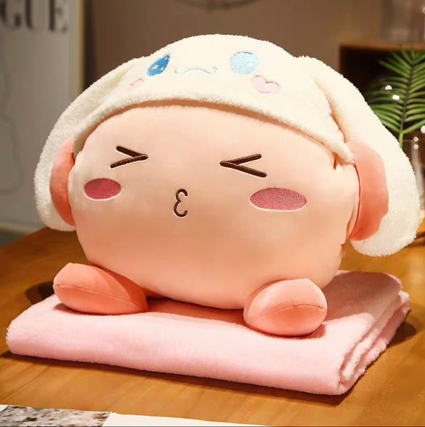 Funny Cartoon Pillow & Blanket