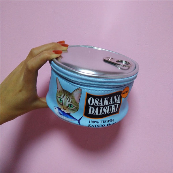 Canned Fish Makeup Bag