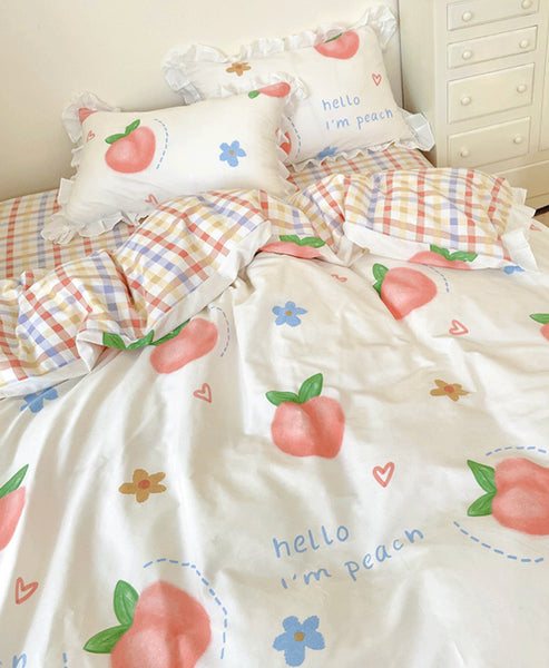 Peach Bedding Set