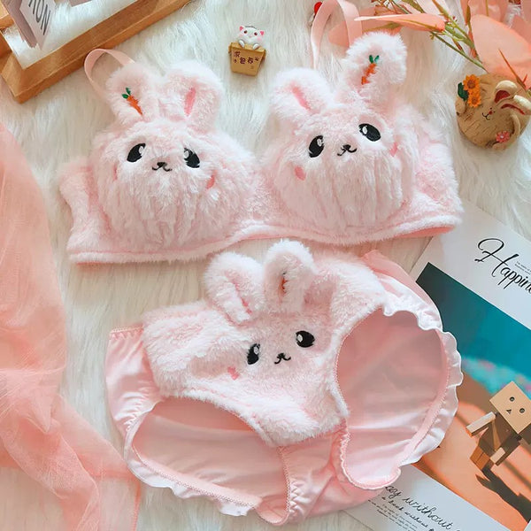 Kawaii Rabbit Underwear Set