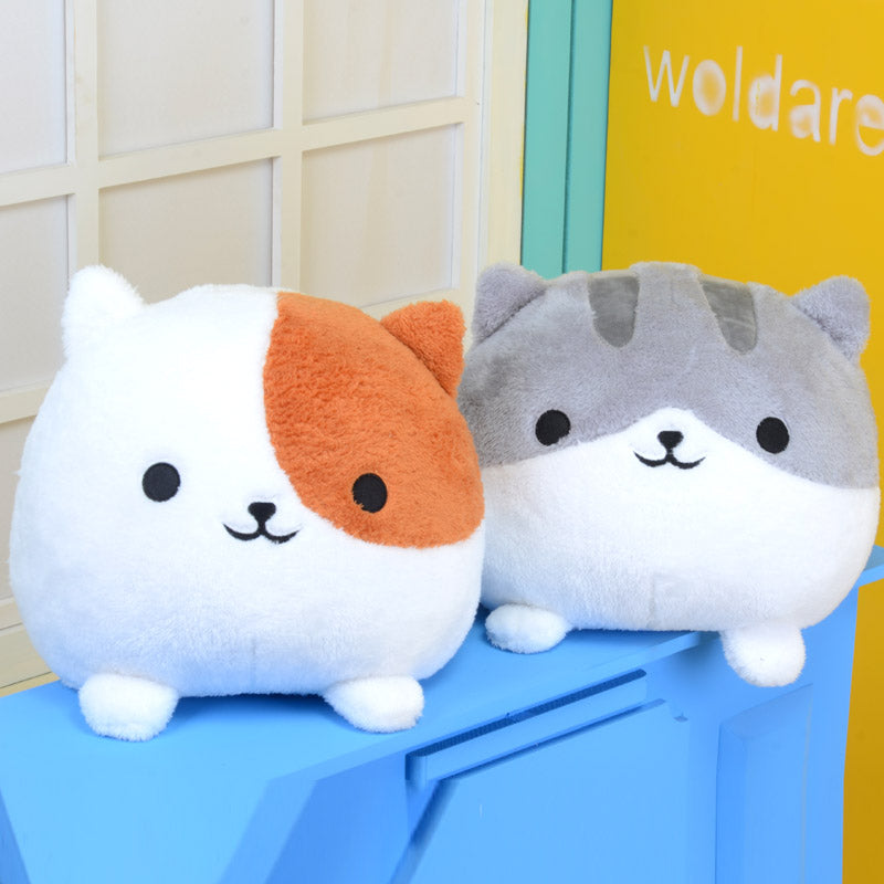 2pcs Stuffed Cat Plush Toy, Cute Plushies Cat Stuffed Animal Kawaii Kitten  Boxy Cat Plushie Doll Soft Anime Pet Kitty Cushion Pillow, Gifts For Birthd  | Fruugo NO