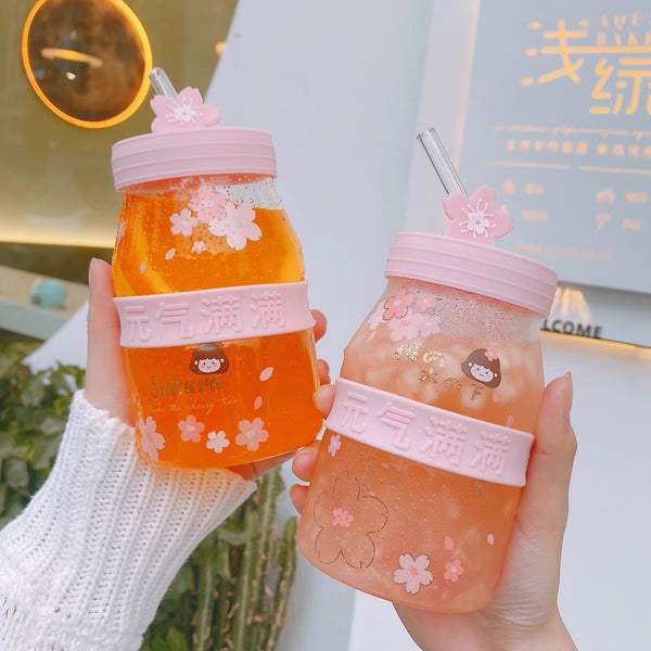 Cute Sakura Drinking Bottle