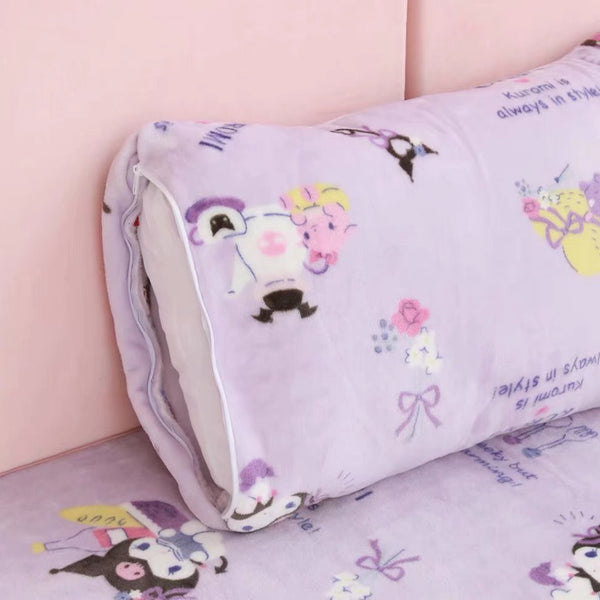 Kawaii Kuromi Blanket & Pillow Case