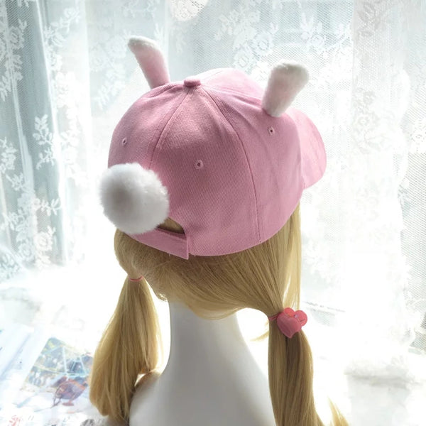 Soft Cute Rabbit Ears Cap