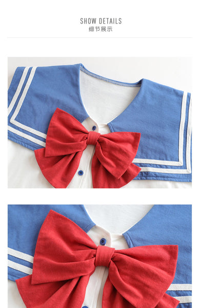 Sailor Bowknot Pajamas