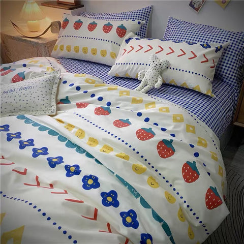 Kawaii Printed Bedding Set