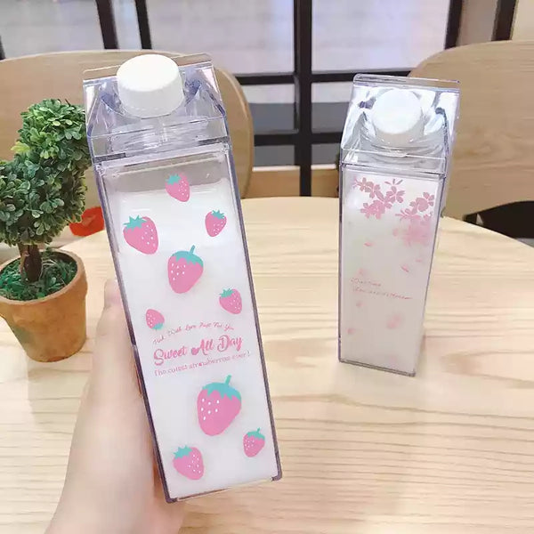 Sweet Printed Milk Bottle