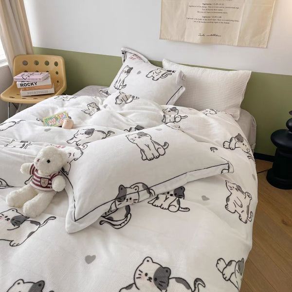 Cute Cat Bedding Set