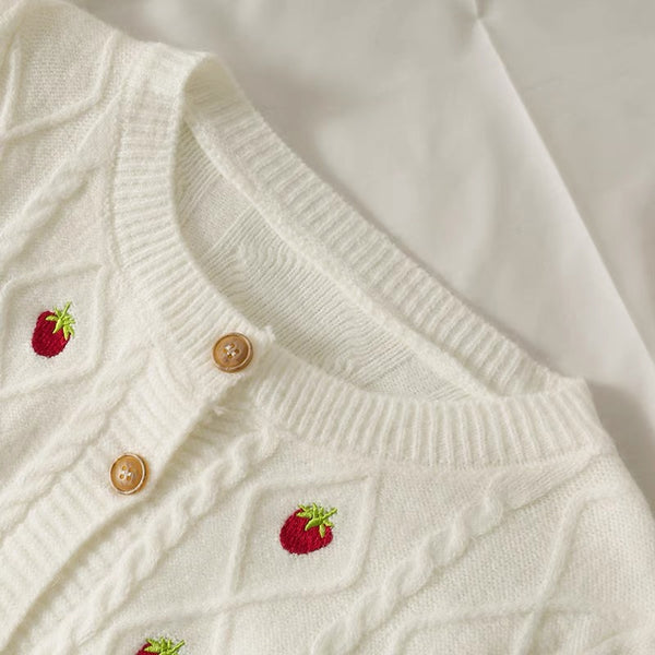Sweet Little Strawberries Sweater