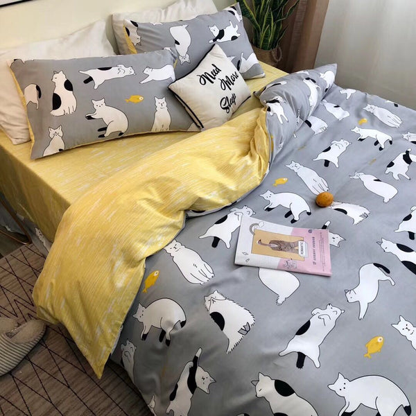 Harajuku Cats Bedding Set