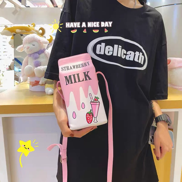 Milk Cartoon Bag