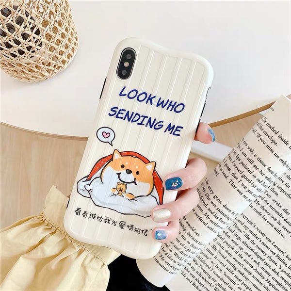 Message Dog Phone Case For Iphone6/6s/6p/7/8/7/8plus/X/XS/XR/XSmax