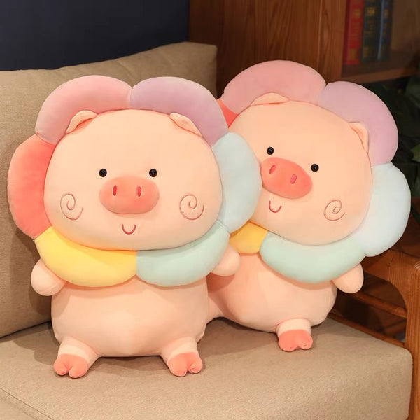 Rainbow Pig Plush Toy