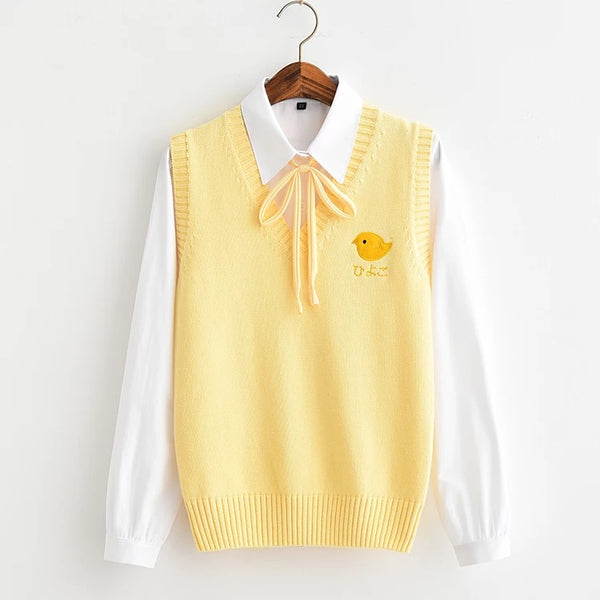 Cute Chick Knitted Vest