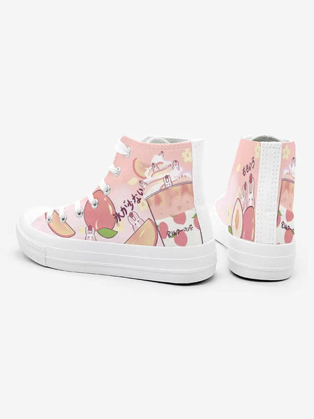 Peach And Rabbit Shoes