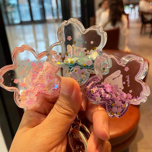 Sakura Rabbit Key Chain