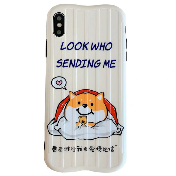 Message Dog Phone Case For Iphone6/6s/6p/7/8/7/8plus/X/XS/XR/XSmax