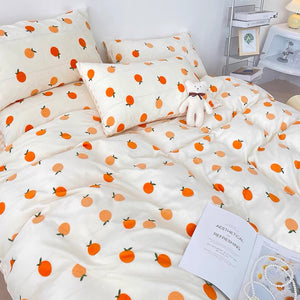 Soft Orange Bedding Set