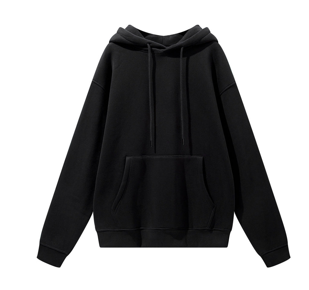 Satin Lined Hoodie Unisex Black ivybycrafts