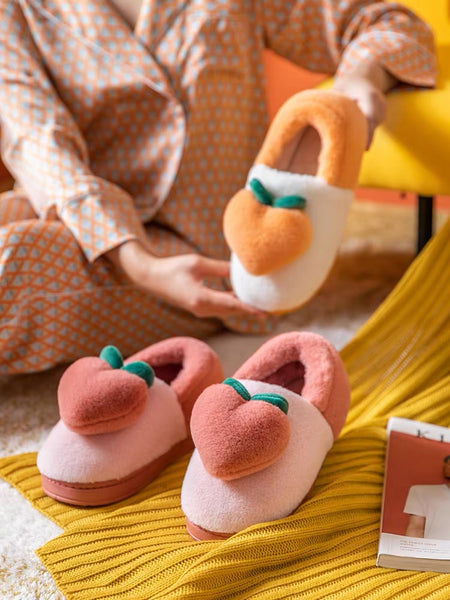 Cute Peach Slippers