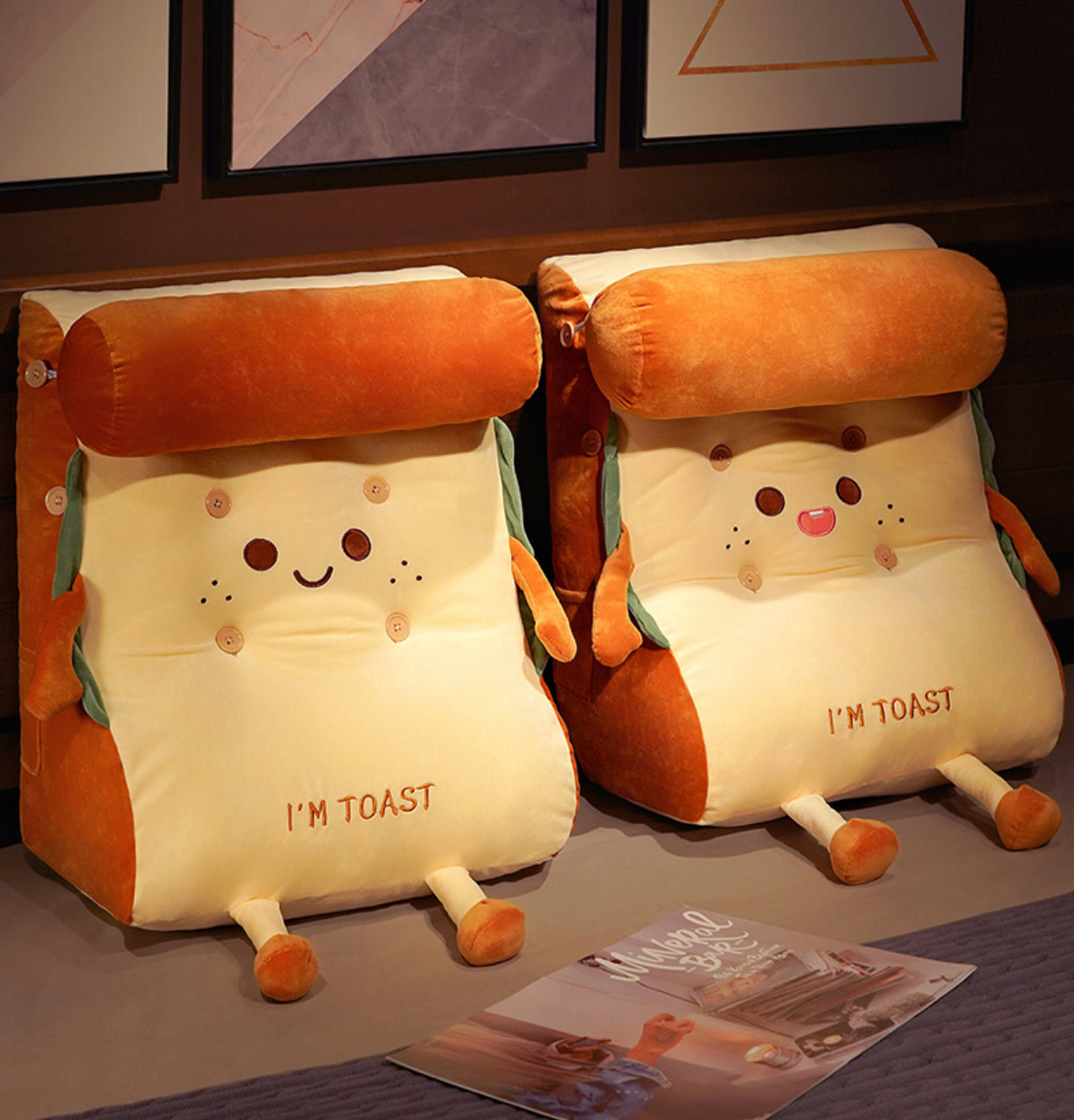 Kawaii Toast Pillow
