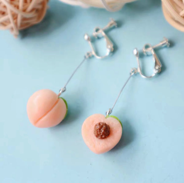 Cute Peach Earrings