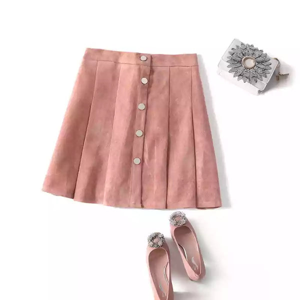 Single-Breasted Skirt