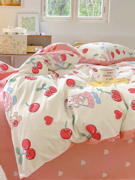 Cute Cherry Bedding Set