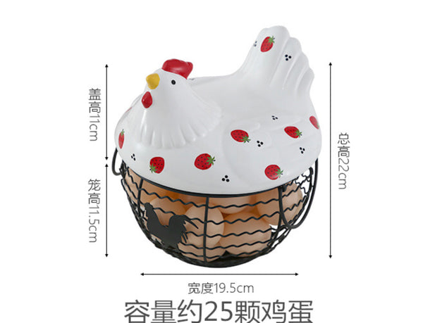 Funny Hen Egg Basket