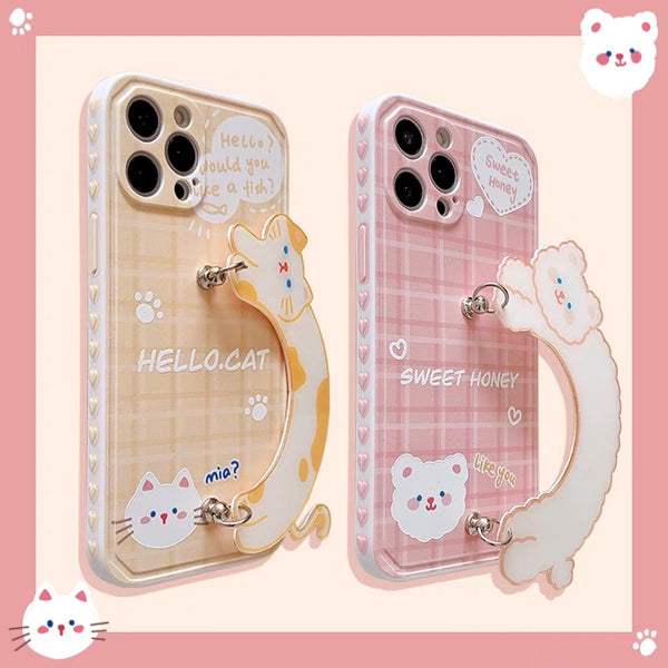 Cat Phone Case For Iphone7/7P/8/8plus/X/XS/XR/Xs max/11/11pro/11proMax/12/12pro/12mini/12proMax