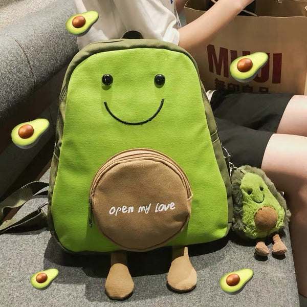 Kawaii Avocado Backpack